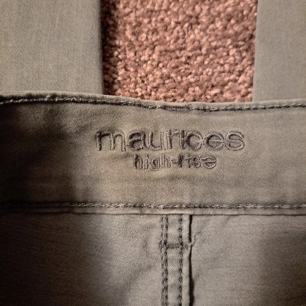 Maurices Olive Green High Rise Skinny Jean - Picture 4 of 8